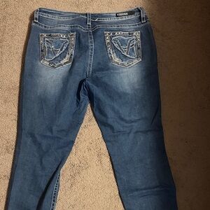 Vigoss Women's Heritage style Blue Skinny Jeans